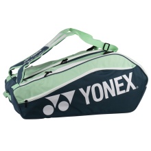 Yonex Racketbag Club Line (Schlägertasche, 3 Hauptfächer) 2025 petrol/mintgrün 12er